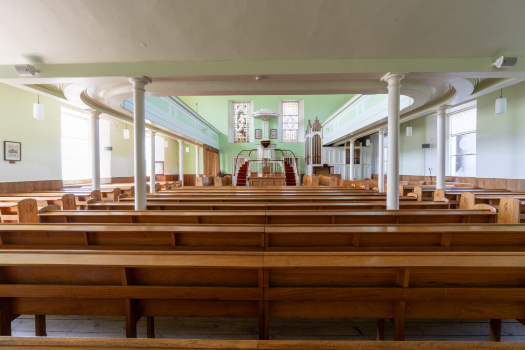 South Parish Church interior lower floor
